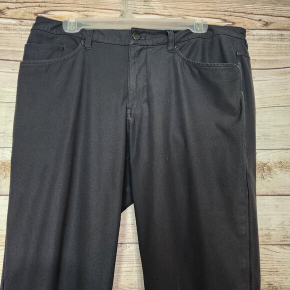 Lululemon Men's Everyday Pant Black Size 34 Golf Walking Casual Pockets Zipper - Picture 2 of 15
